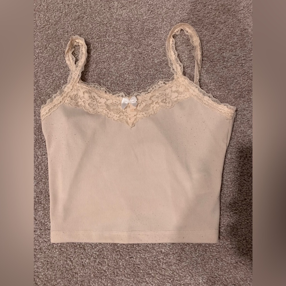 Beige Mini Tank Top
